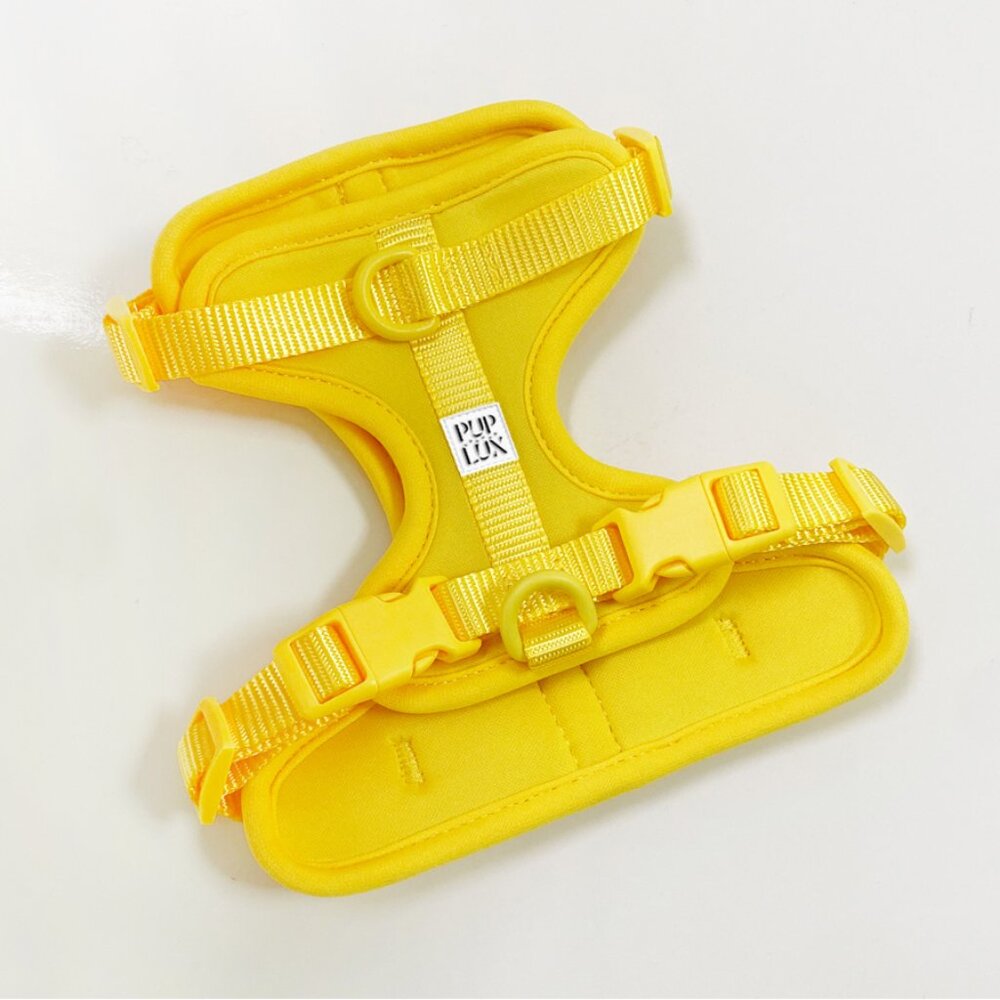 PUP LUX, LLC dog harness in yellow